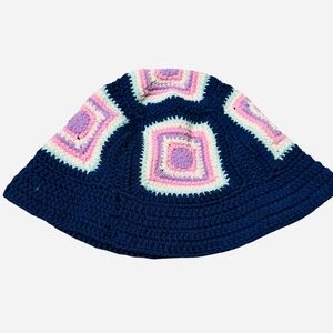 New Free People Sofie Crochet Bucket Hat